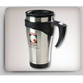 16 Oz. Brushed Stainless Steel Thermo Mug